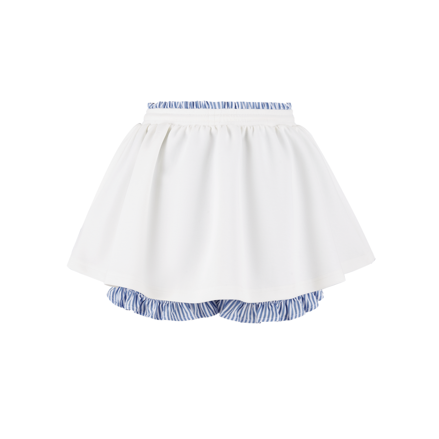 13DE MARZO Lines Bear Skirt White