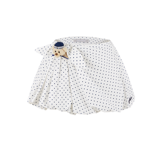 13DE MARZO Sailor Bear Polka Dot Bloomer Skirt