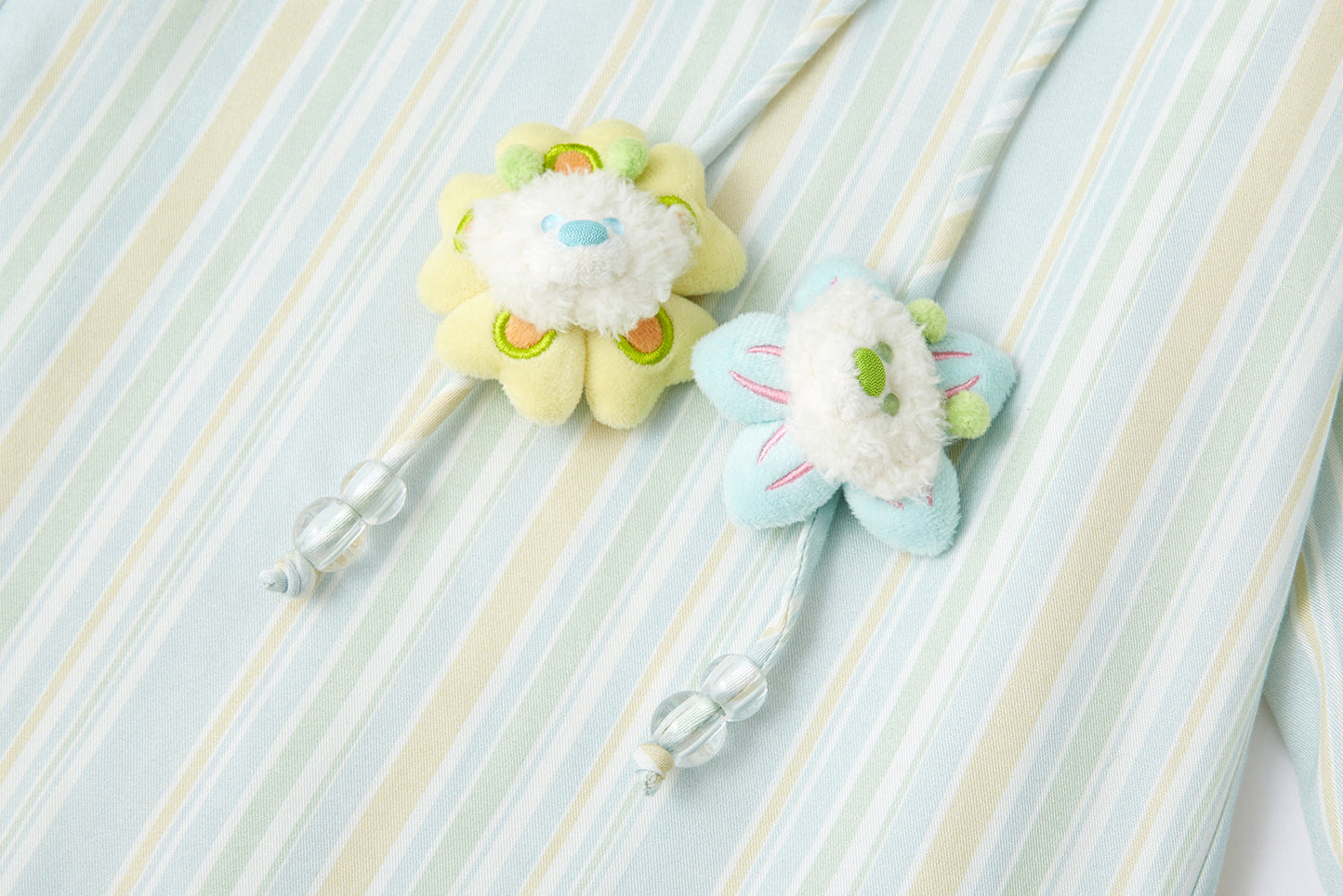 13DE MARZO Floral Lines Trousers Green