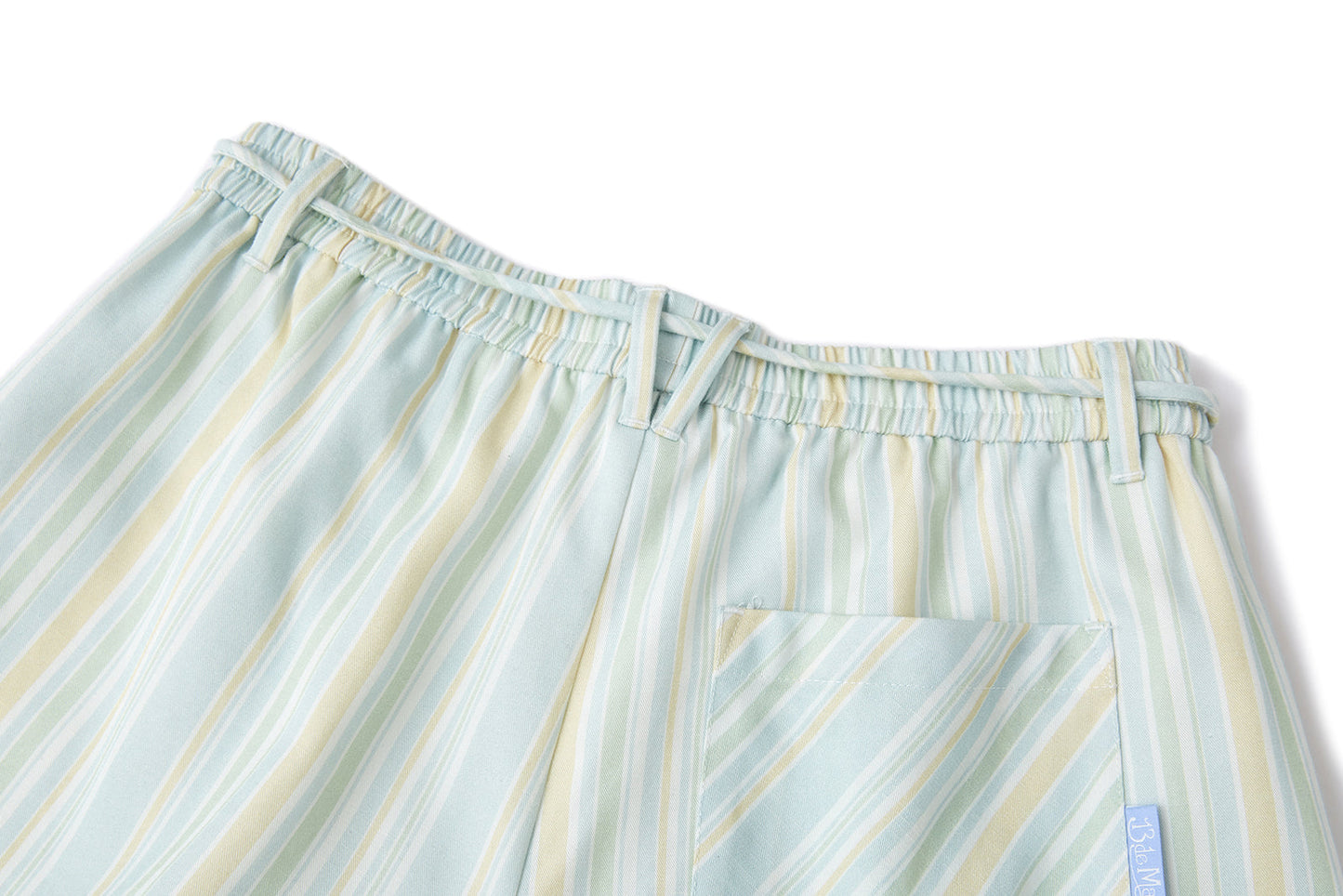 13DE MARZO Floral Lines Trousers Green