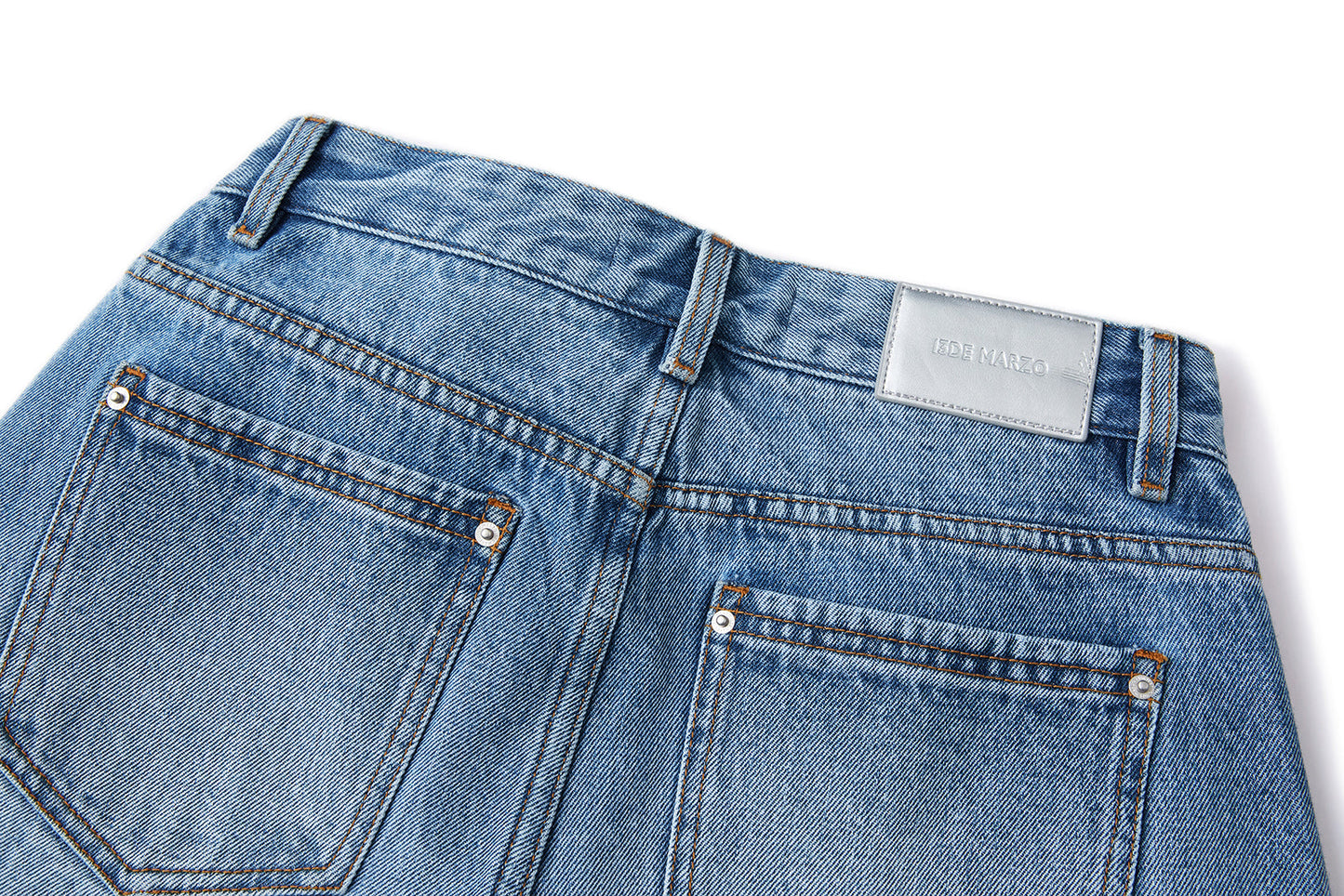 13DE MARZO Rainy Day Jorts Blue