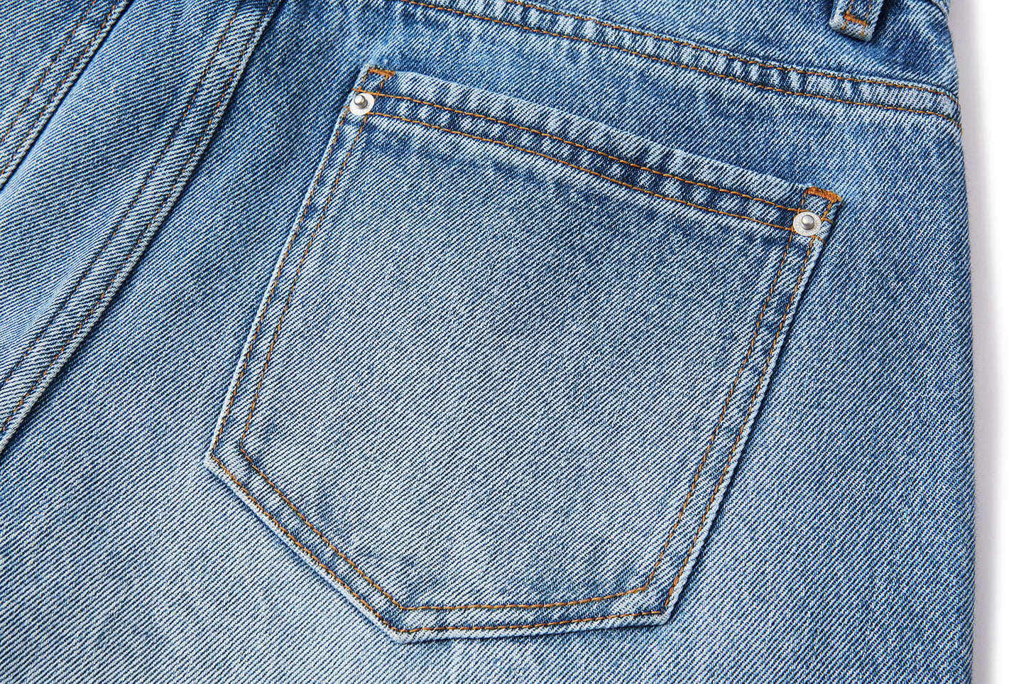 13DE MARZO Rainy Day Jorts Blue