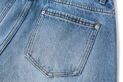 13DE MARZO Rainy Day Jorts Blue