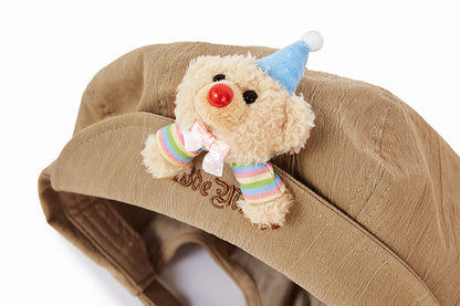 13DE MARZO Vintage Artist Octagonal Hat Brown