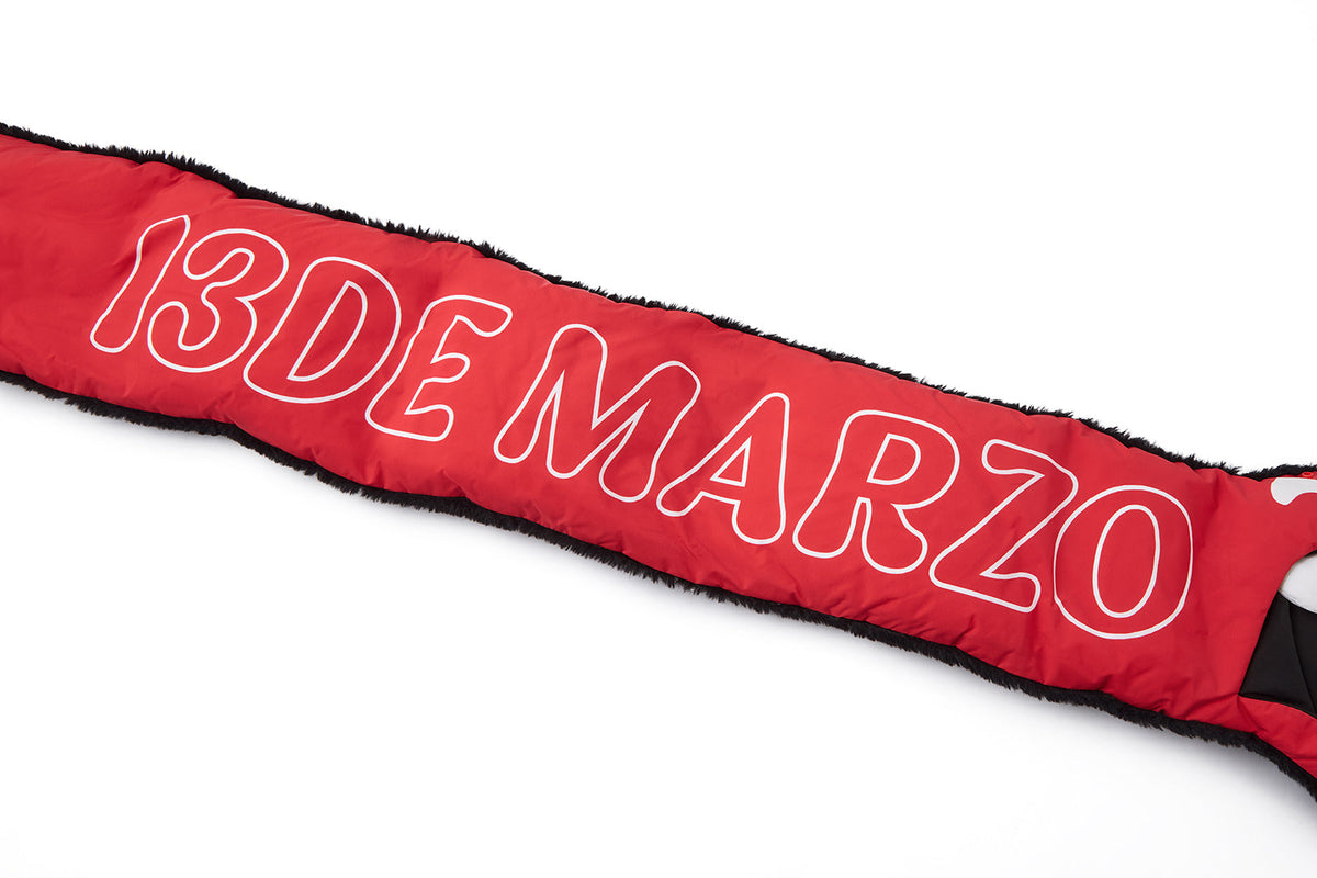 13DE MARZO Rolling Stones Tongue Scarf Red
