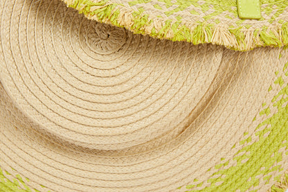 13DE MARZO Straw Tote Bag