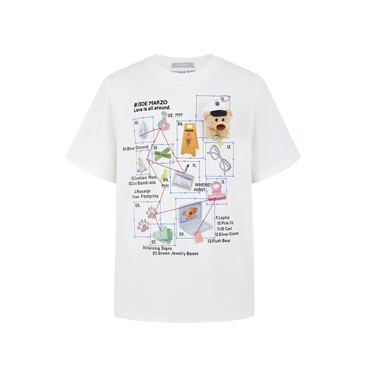 13DE MARZO Clue Version T-Shirt White