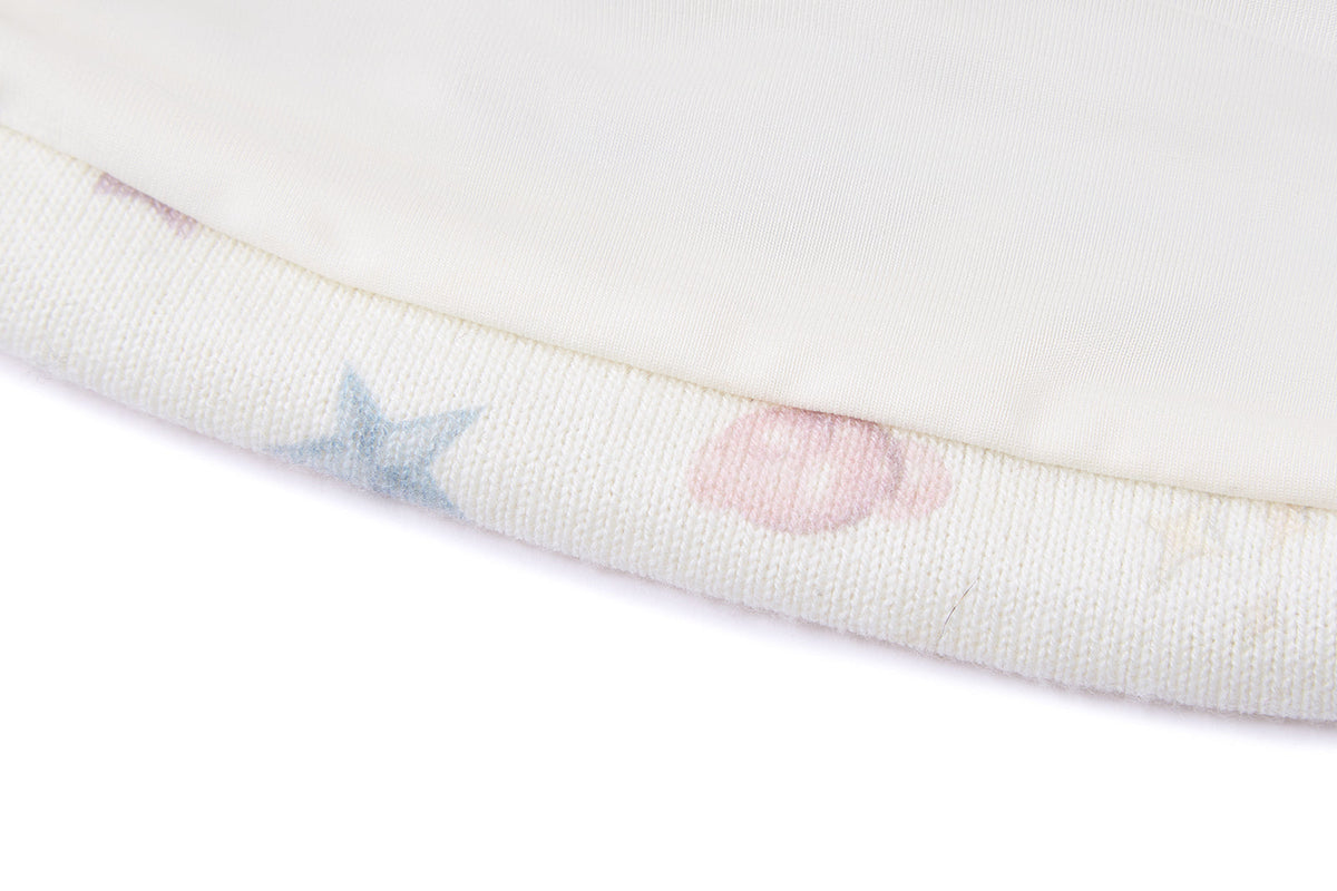 13DE MARZO All-Over Star Print Knit Beanie