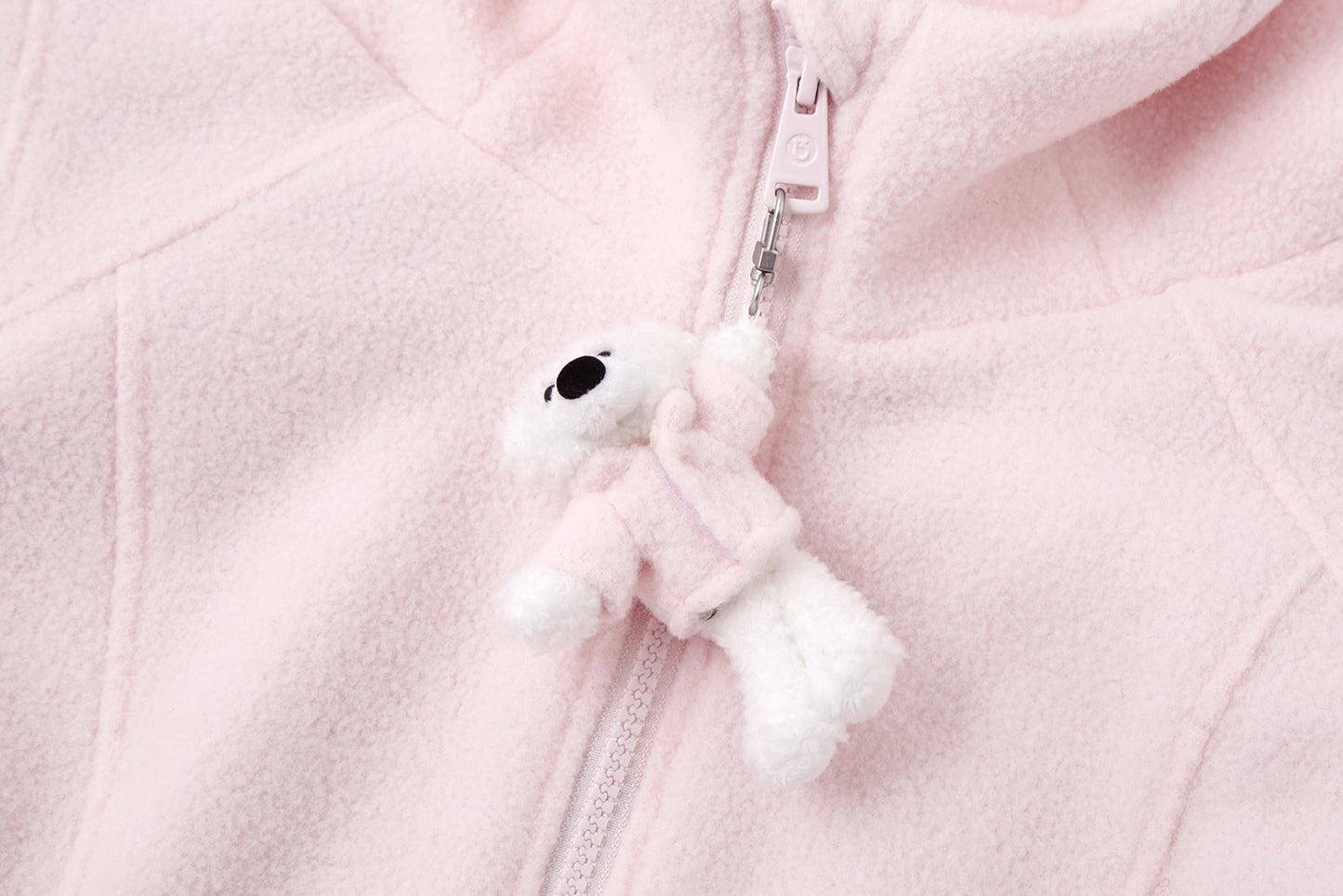 13DE MARZO Slim Fit Fleece Hoodie Pink