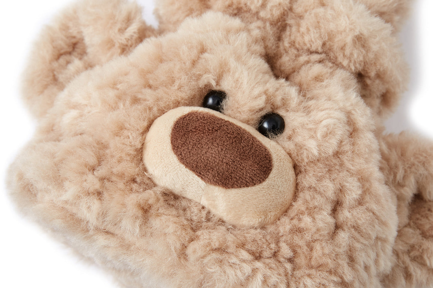 13DE MARZO Bear Face Drawstring Storage Bag Khaki