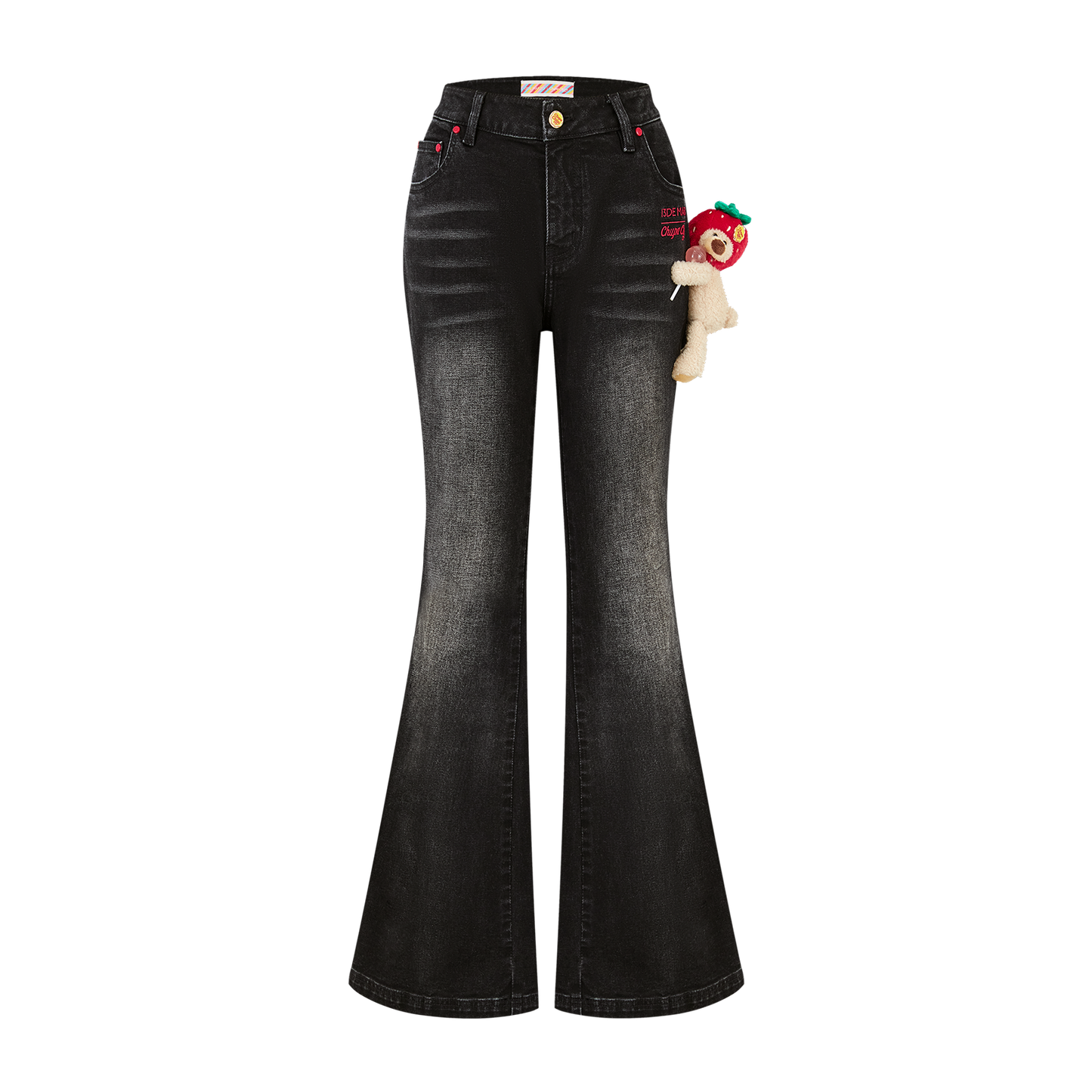 13DE MARZO x Chupa Chups Bear Slim-Fit Jeans Black