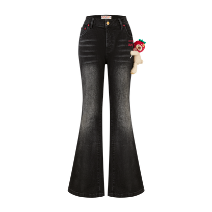 13DE MARZO x Chupa Chups Bear Slim-Fit Jeans Black