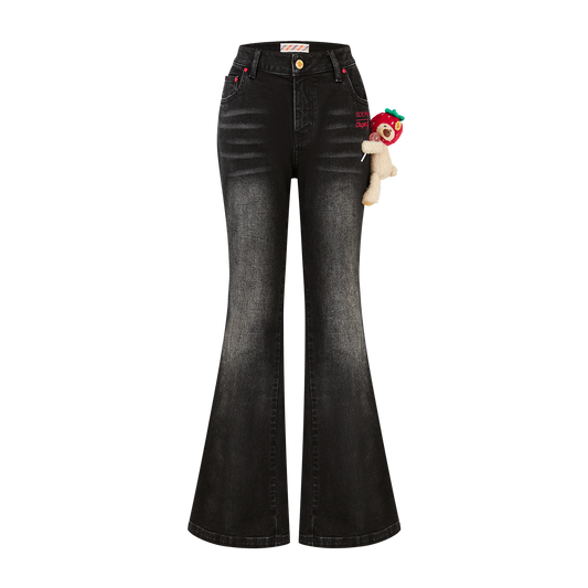 13DE MARZO x Chupa Chups Bear Slim-Fit Jeans Black