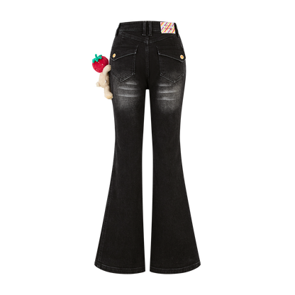 13DE MARZO x Chupa Chups Bear Slim-Fit Jeans Black