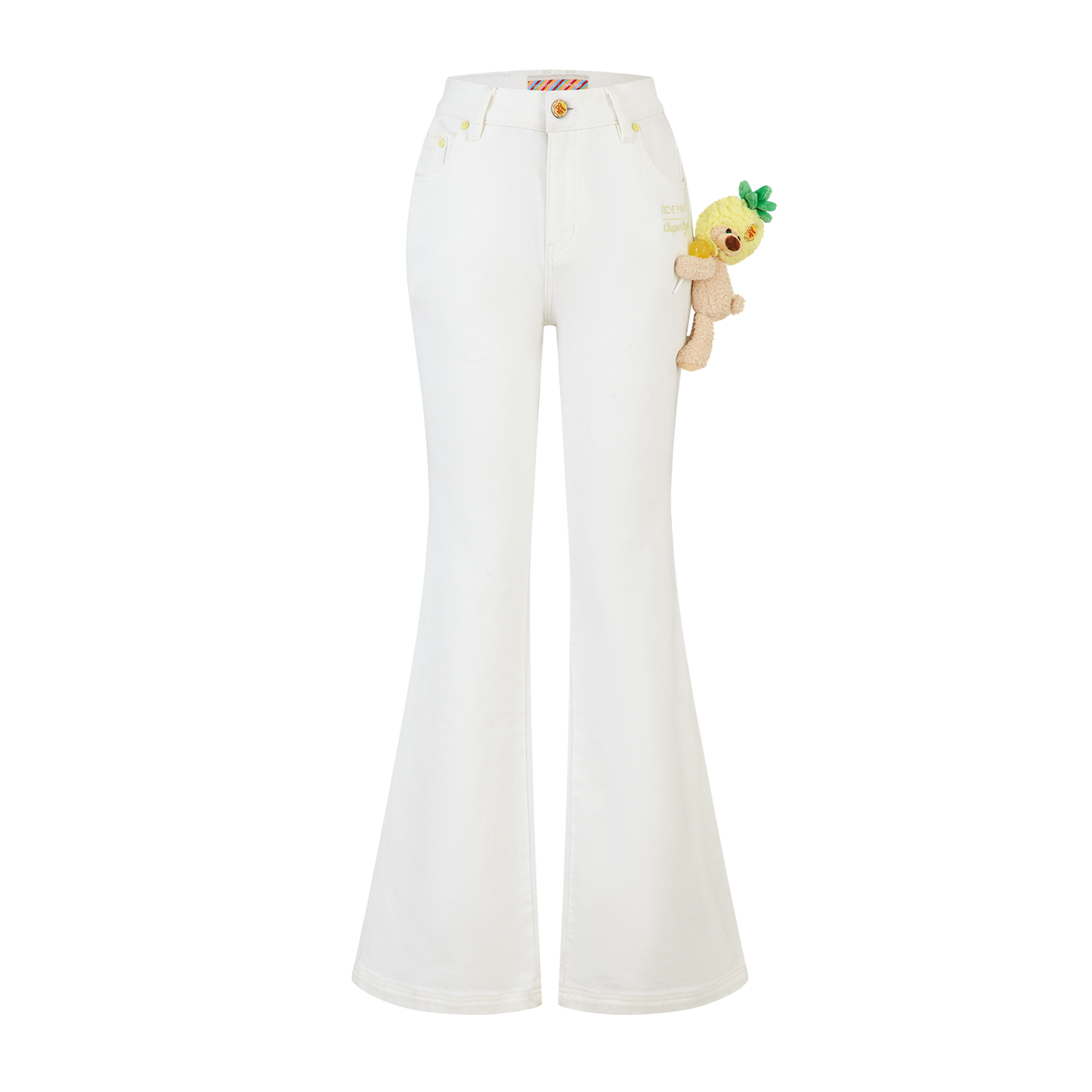 13DE MARZO x Chupa Chups Bear Slim-Fit Jeans White