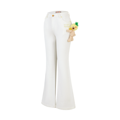 13DE MARZO x Chupa Chups Bear Slim-Fit Jeans White