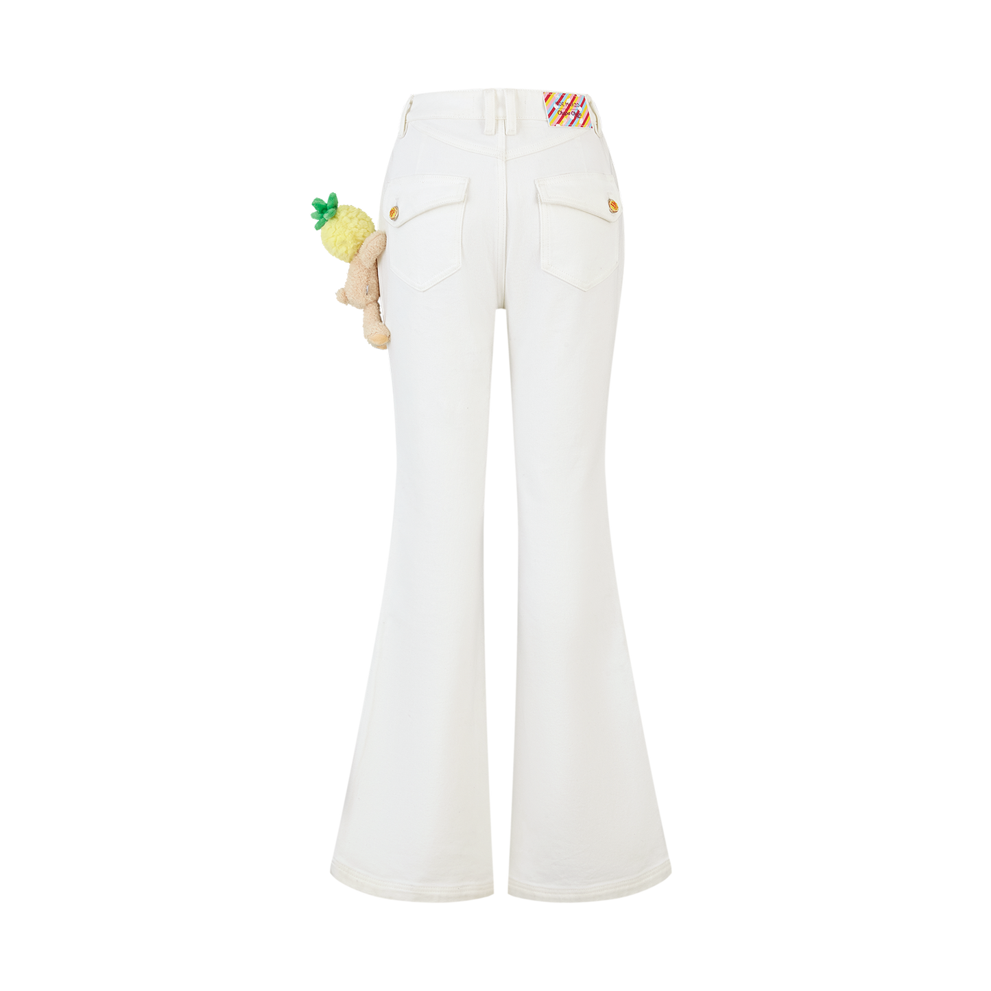 13DE MARZO x Chupa Chups Bear Slim-Fit Jeans White