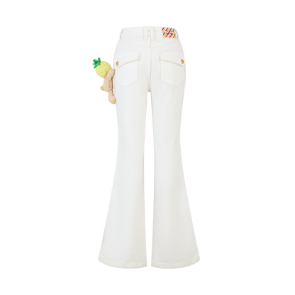 13DE MARZO x Chupa Chups Bear Slim-Fit Jeans White