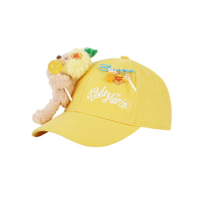 13DE MARZO x Chupa Chups Lollipop Bear Baseball Cap Yellow