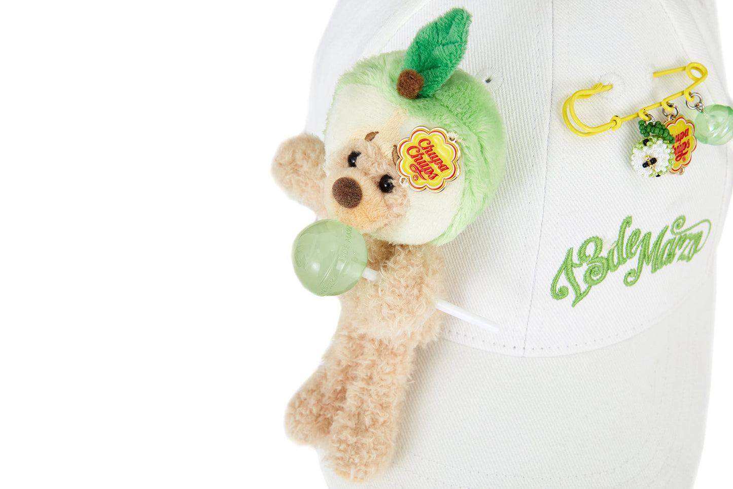13DE MARZO x Chupa Chups Lollipop Bear Baseball Cap White
