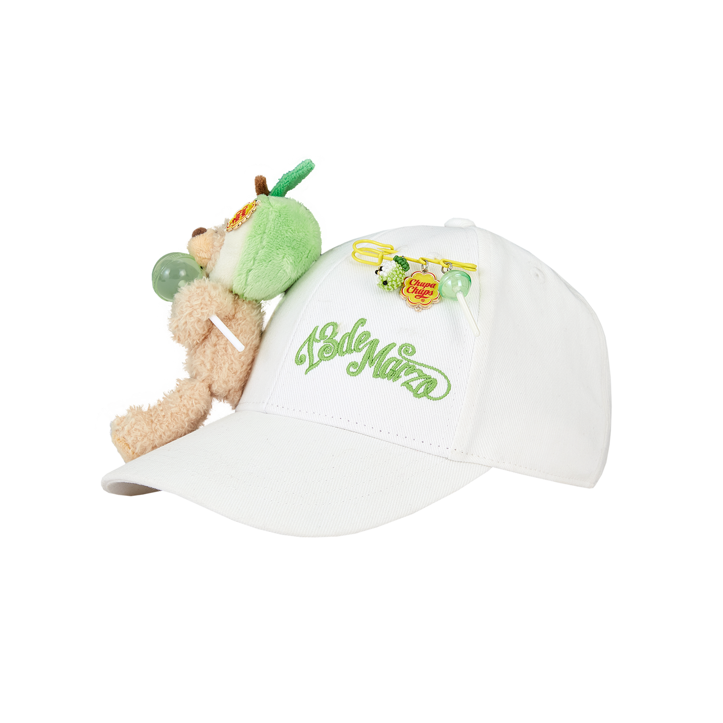 13DE MARZO x Chupa Chups Lollipop Bear Baseball Cap White