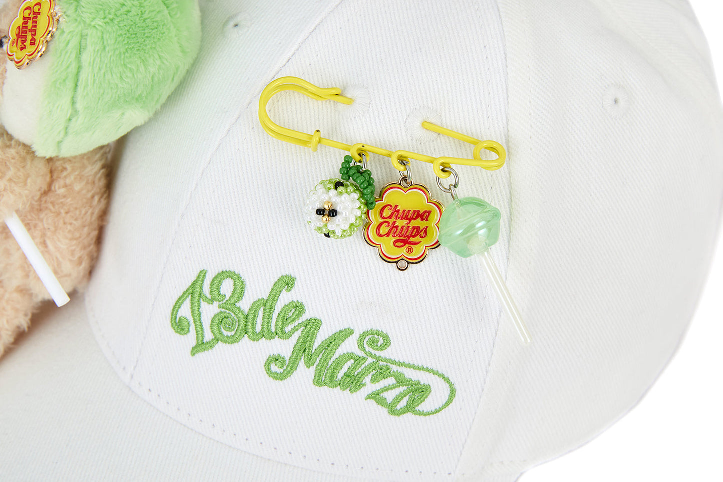 13DE MARZO x Chupa Chups Lollipop Bear Baseball Cap White