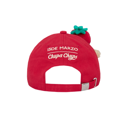 13DE MARZO x Chupa Chups Lollipop Bear Baseball Cap Red