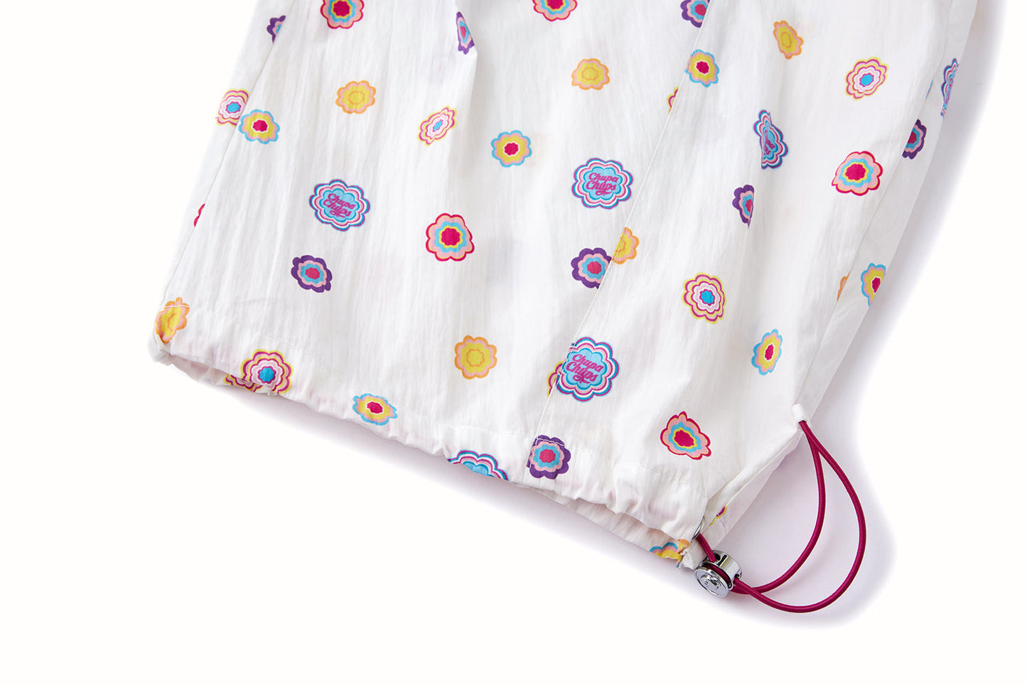 13DE MARZO x Chupa Chups All-Over Print Wide-Leg Pants White