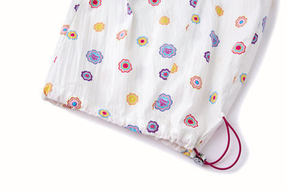 13DE MARZO x Chupa Chups All-Over Print Wide-Leg Pants White