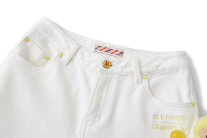 13DE MARZO x Chupa Chups Bear Slim-Fit Jeans White