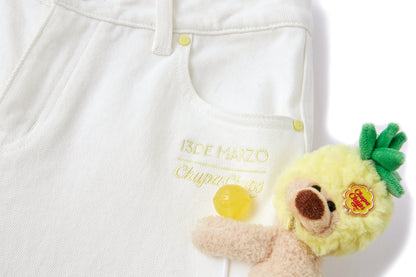 13DE MARZO x Chupa Chups Bear Slim-Fit Jeans White