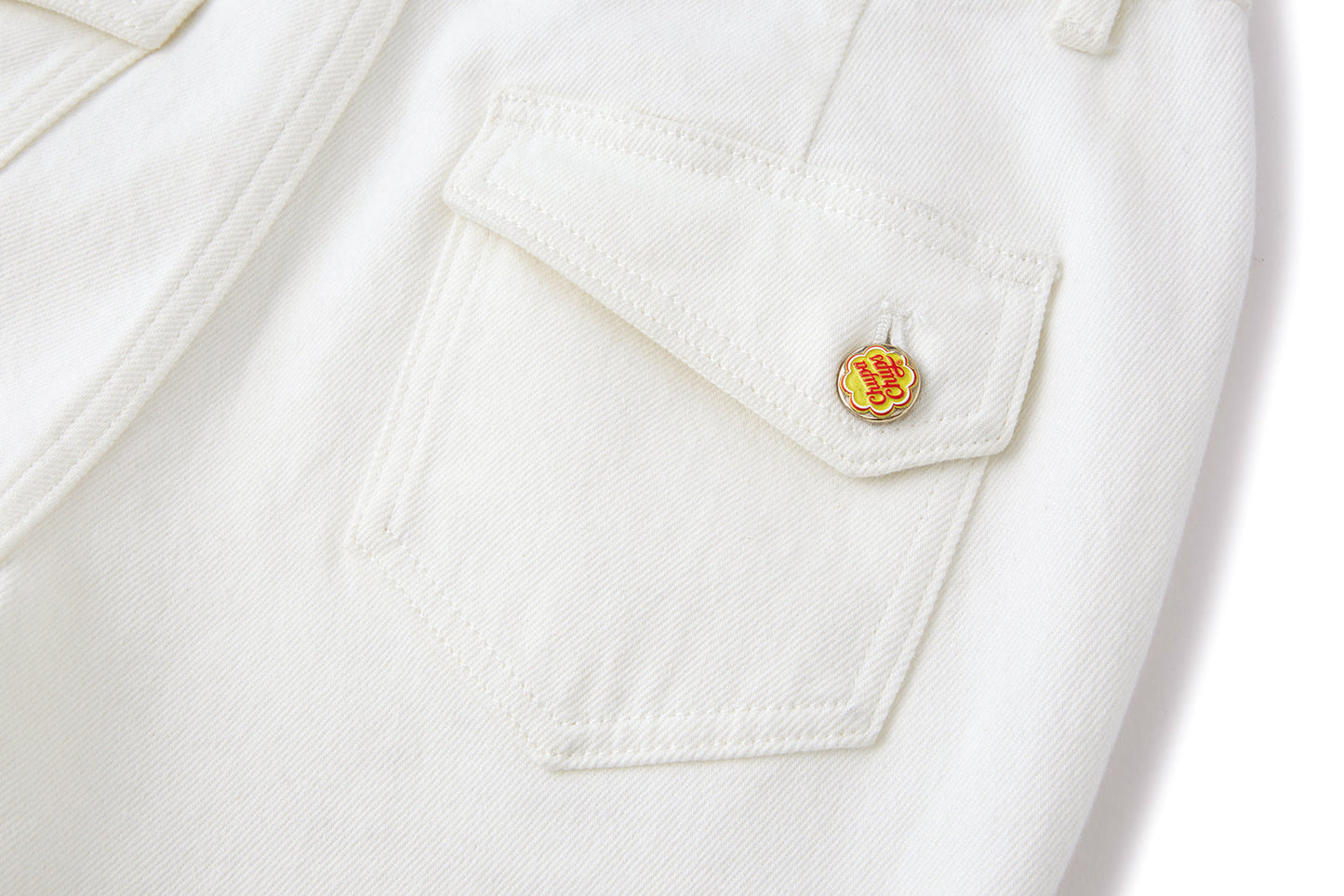 13DE MARZO x Chupa Chups Bear Slim-Fit Jeans White