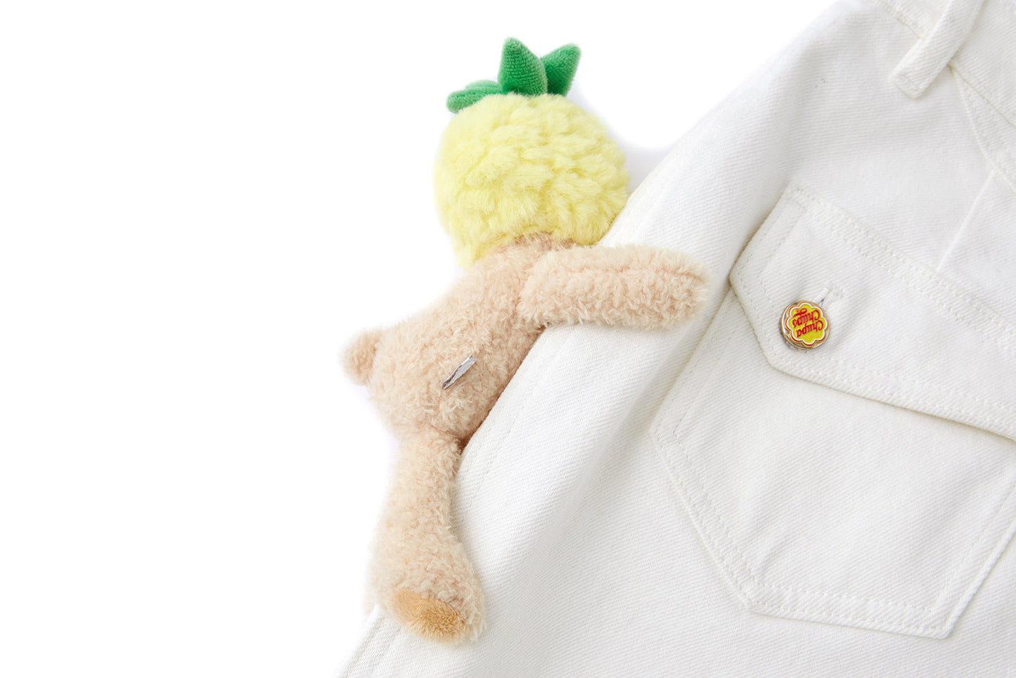 13DE MARZO x Chupa Chups Bear Slim-Fit Jeans White