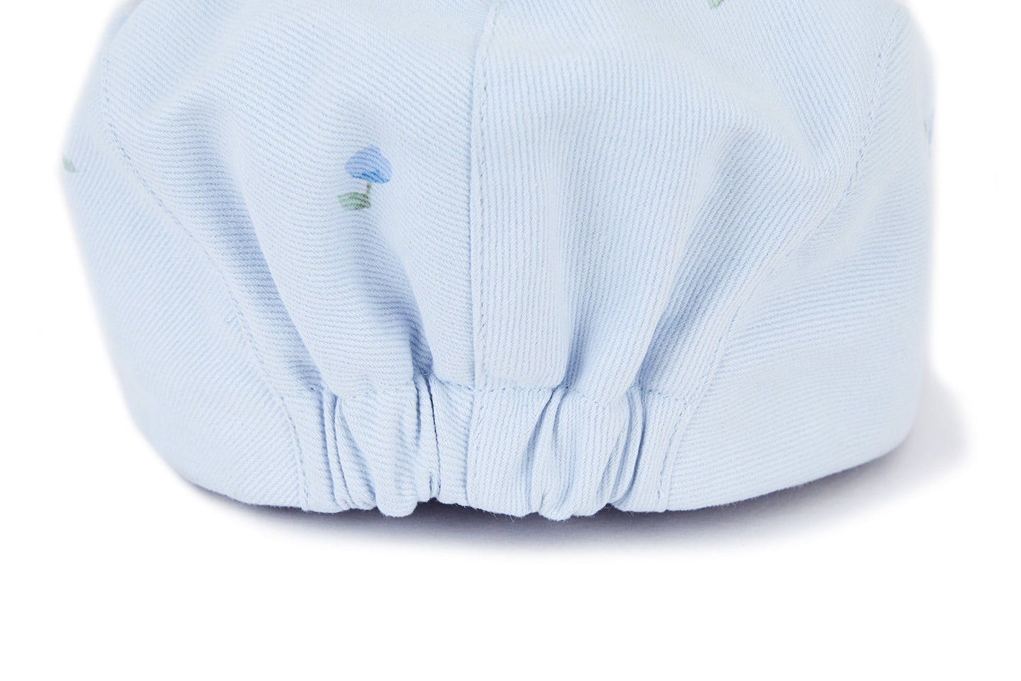 13DE MARZO Embroidered Ruffle Hat Blue