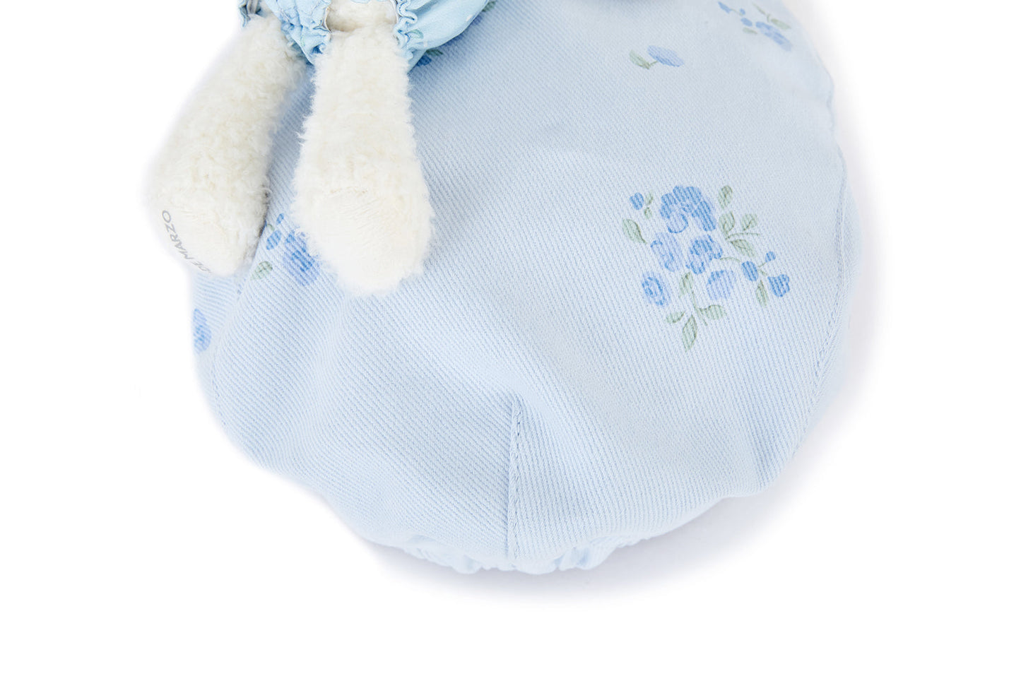 13DE MARZO Embroidered Ruffle Hat Blue