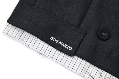 13DE MARZO Jump Wire & Badge Crop Blazer