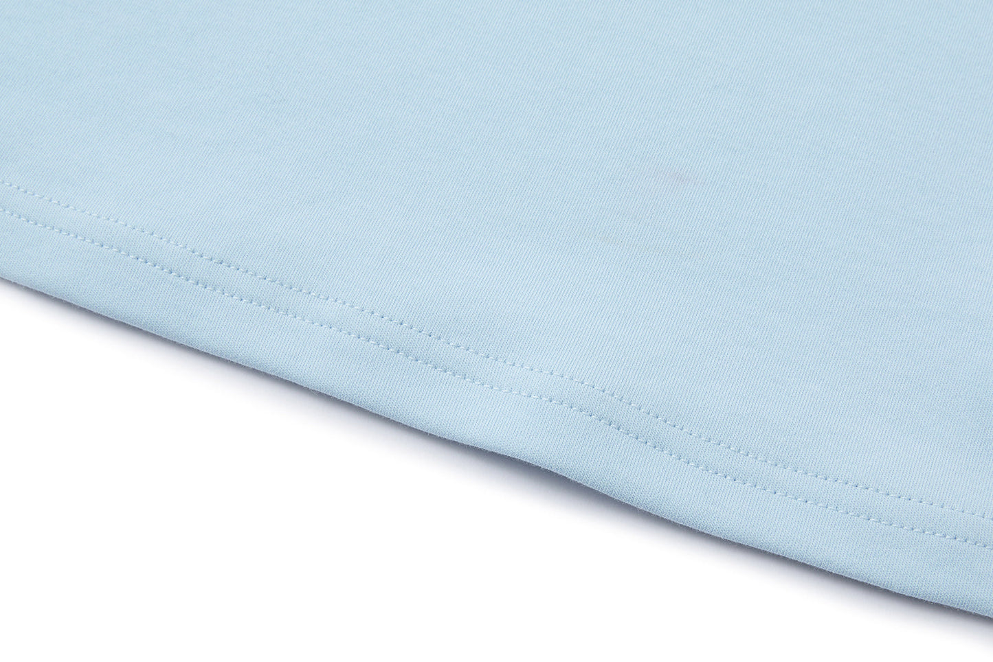 13DE MARZO Cross-Over Collar Button-Strap T-shirt Blue