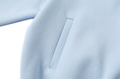 13DE MARZO Snow Bear Polo Stripe Knit Top Blue