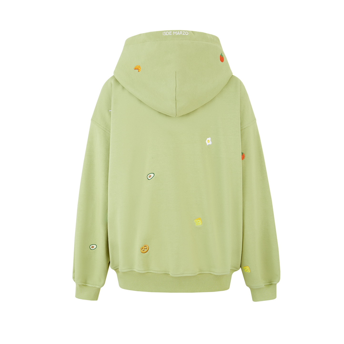 13DE MARZO Nutrition Breakfast Bear Hoodie Green