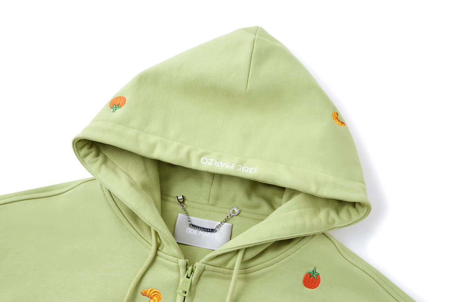 13DE MARZO Nutrition Breakfast Bear Hoodie Green