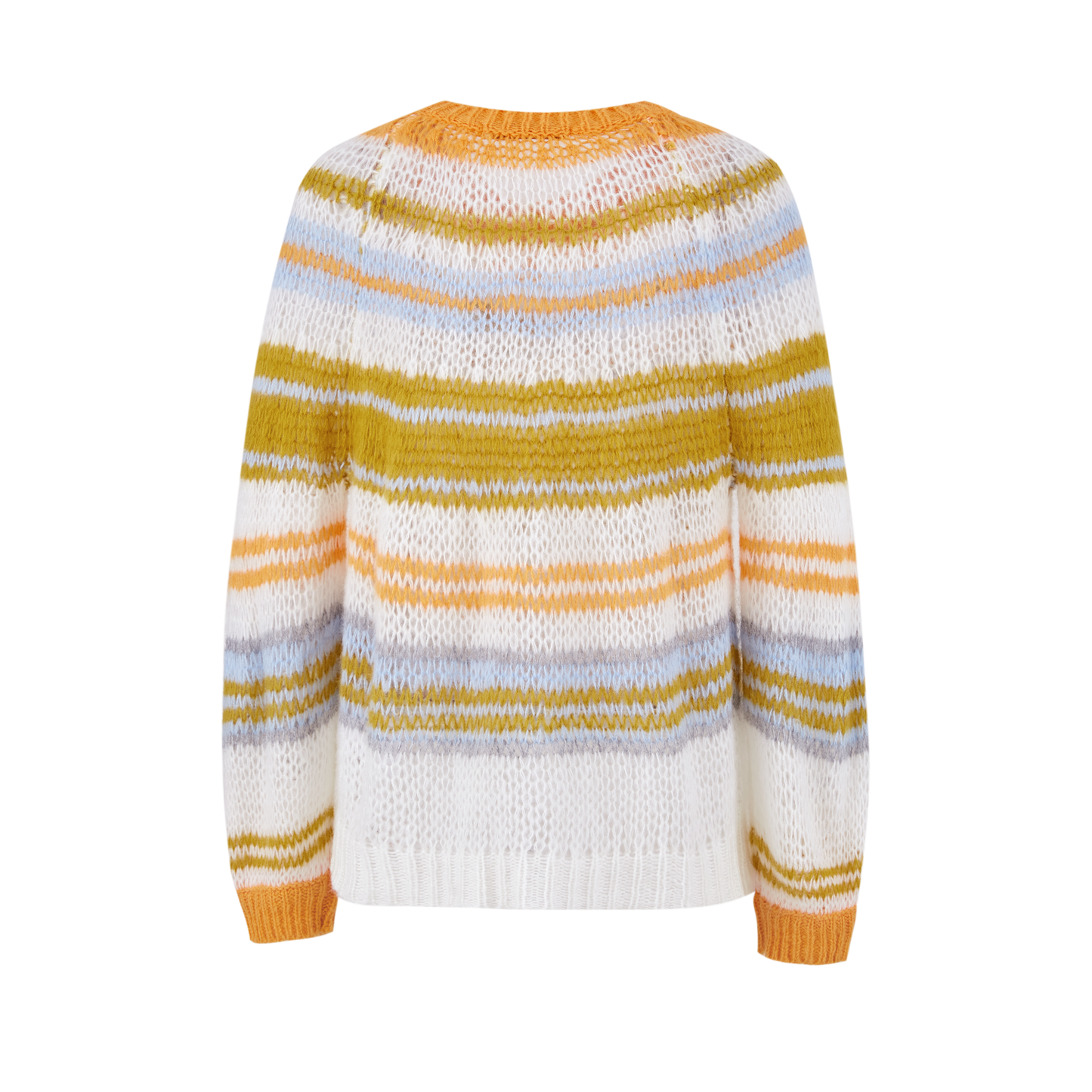 13DE MARZO Hollow Lines Sweater Yellow