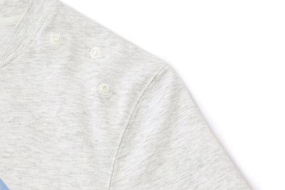 13DE MARZO Floral Bear Illustration T-Shirt Grey