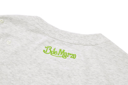 13DE MARZO Floral Bear Illustration T-Shirt Grey