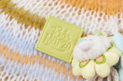 13DE MARZO Hollow Lines Sweater Yellow