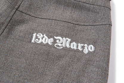 13DE MARZO Detachable Clown Bear Overall Grey