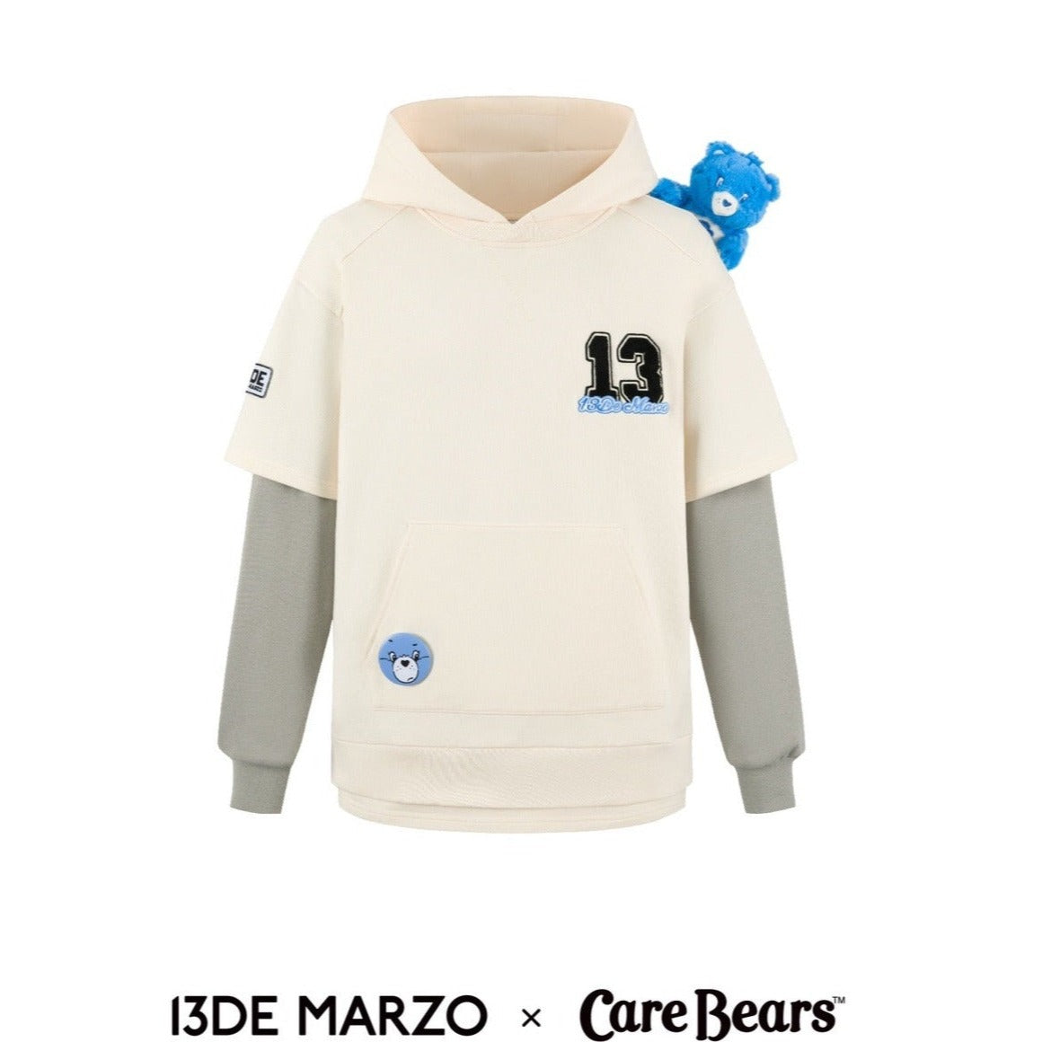 13DE MARZO x CARE BEARS 1982 Hoodie Gardenia