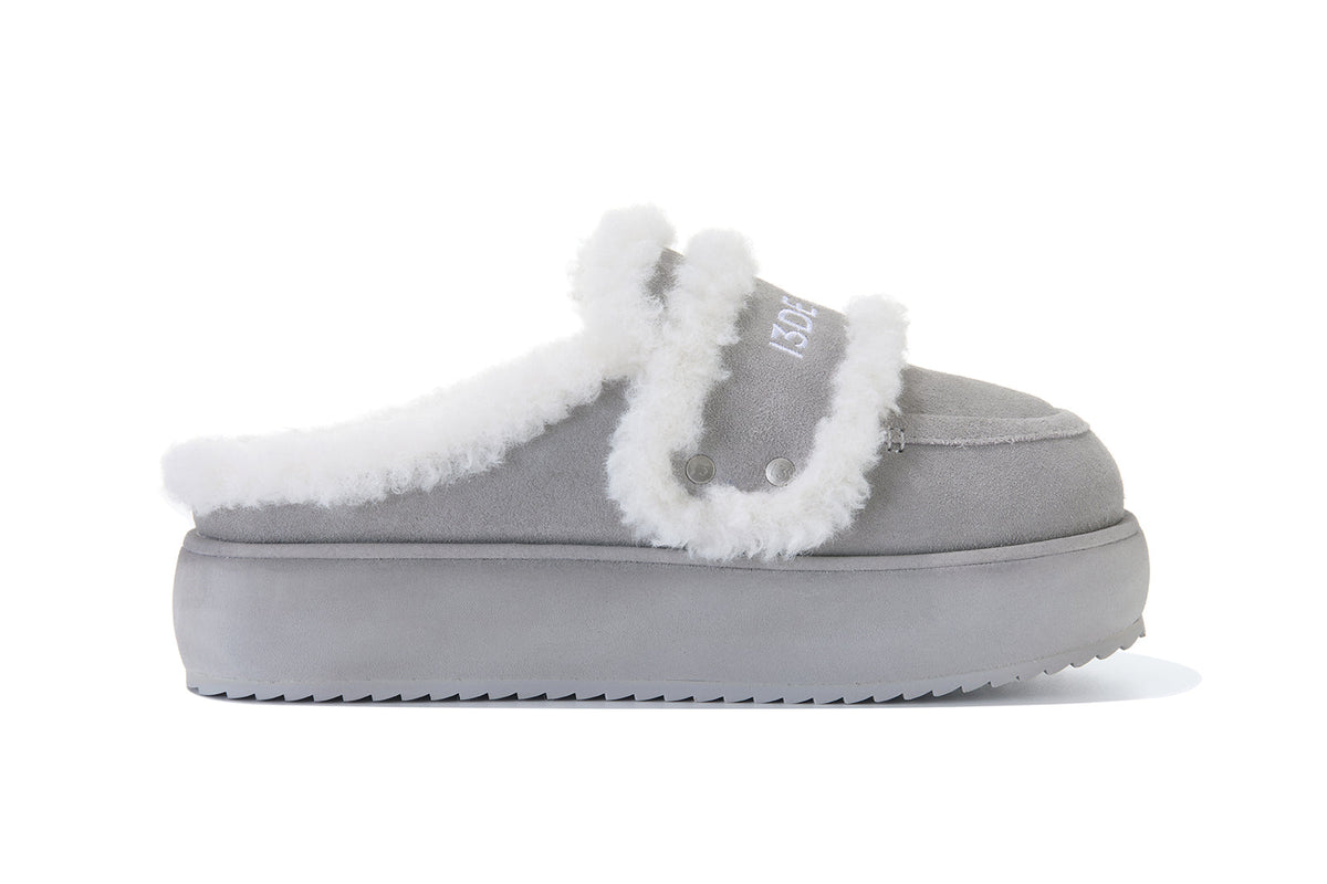 13DE MARZO Detachable Snow Boot Slipper Grey