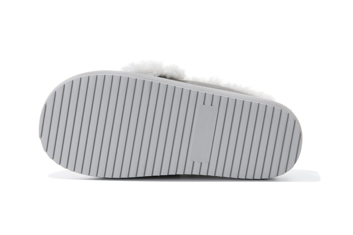 13DE MARZO Detachable Snow Boot Slipper Grey