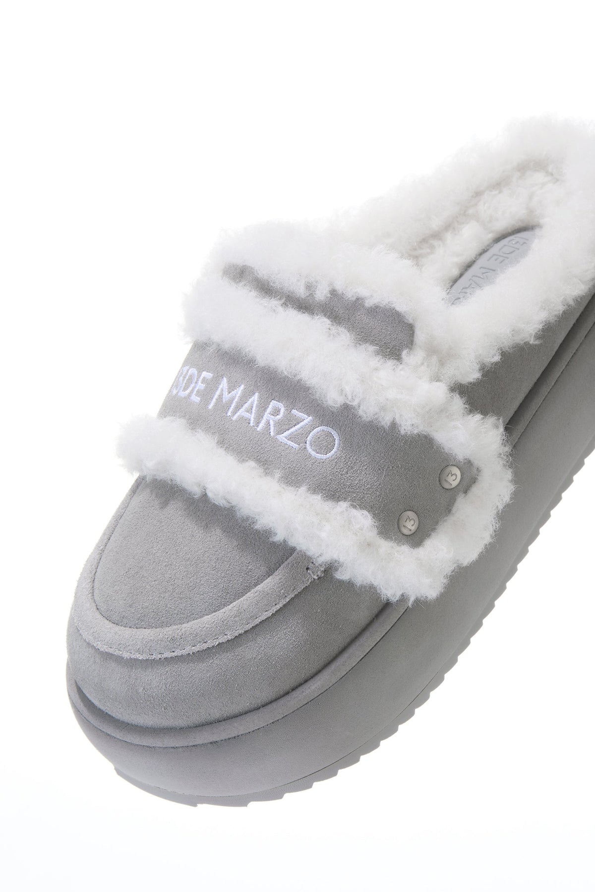 13DE MARZO Detachable Snow Boot Slipper Grey