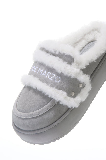 13DE MARZO Detachable Snow Boot Slipper Grey